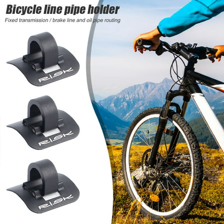 6pcs RISK Bicycle Cable Housing Fixed C Clip Brake Shift Cable Frame Holder